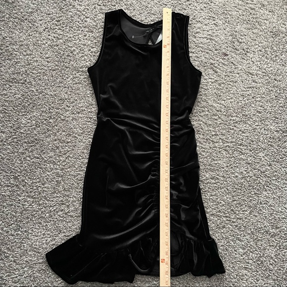Saints Mini Open Back Black Dress Fitted Medium - Picture 6 of 10